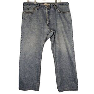 Urban Pipeline Wide Straight Leg Mens 38x27 Baggy Denim Jeans Y2K Blue‎ Med Wash